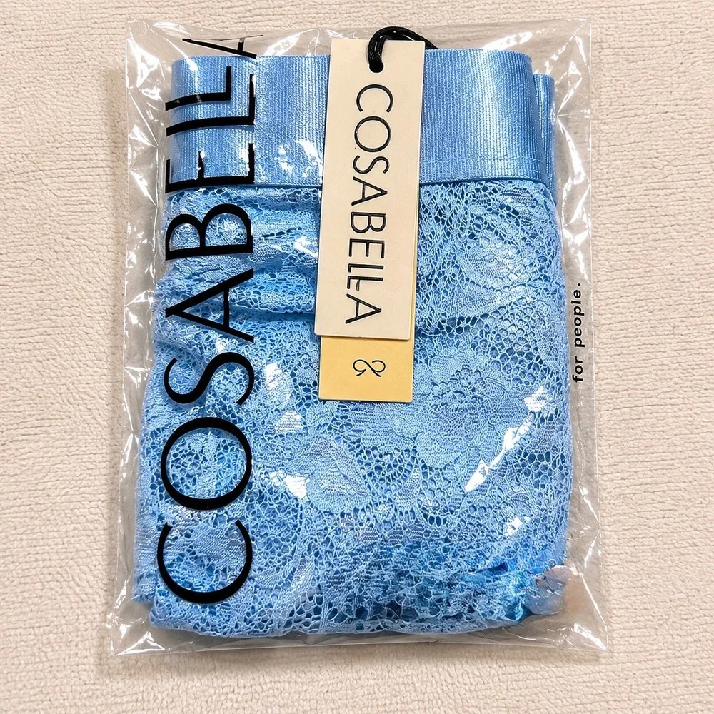 COSABELLA Men's Sports Brief Aasmani Blue Lace Underwear - Size M / NWT